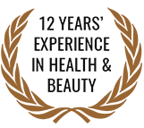 12 years experience award logo home