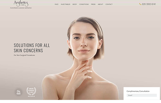 Aesthetics Lab redesign