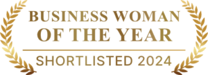 business woman award logo color 2024
