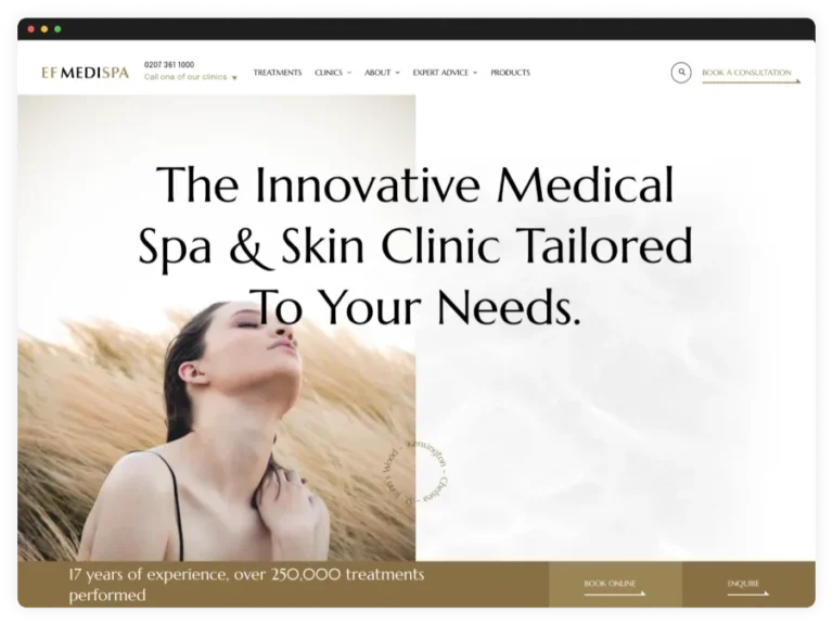 ef medispa desktop mock