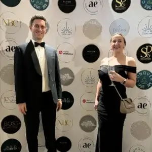 Kostas and Anna at the event