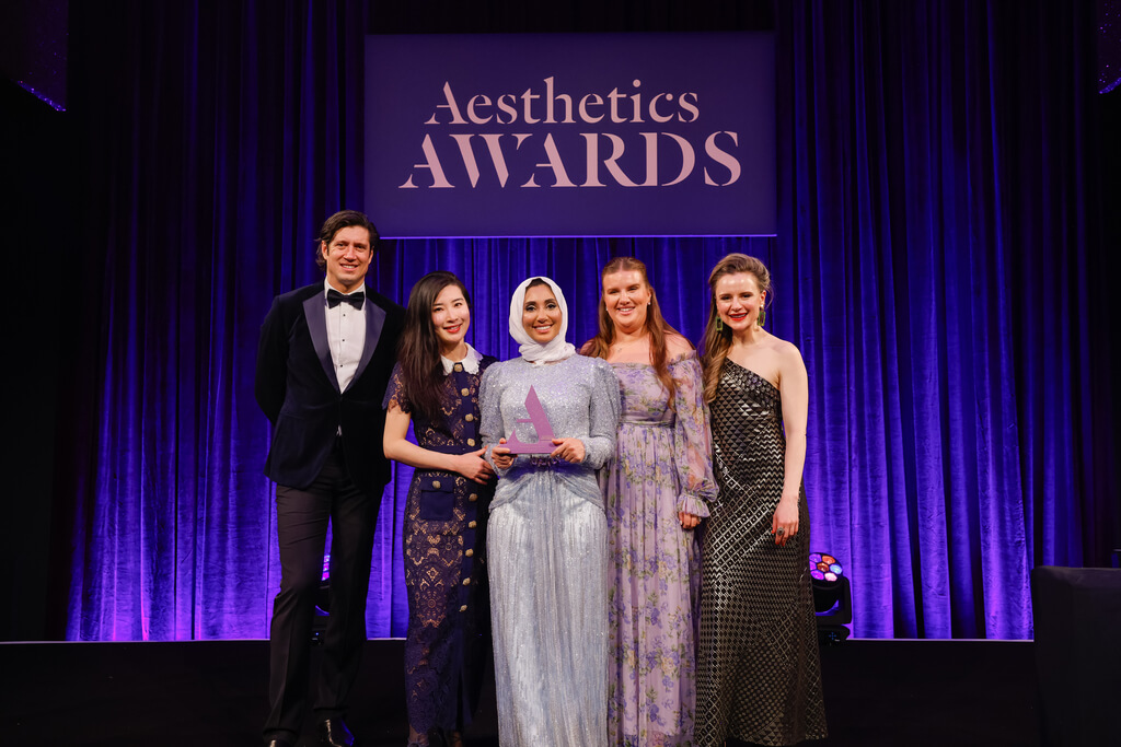 image of some of the previous winners from the Aesthetics Awards