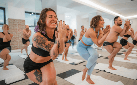 Bikram Yoga class
