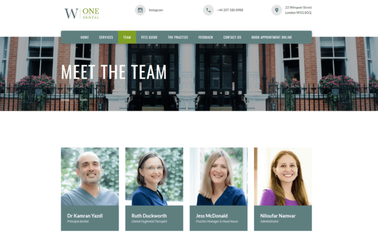 W1 Dental desktop about