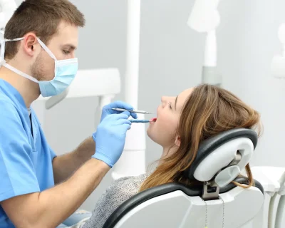 dentist in the clinic